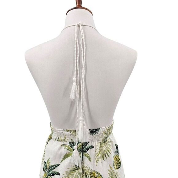 Promesa Womens L Pineapple Halter Maxi Dress - Picture 5 of 14
